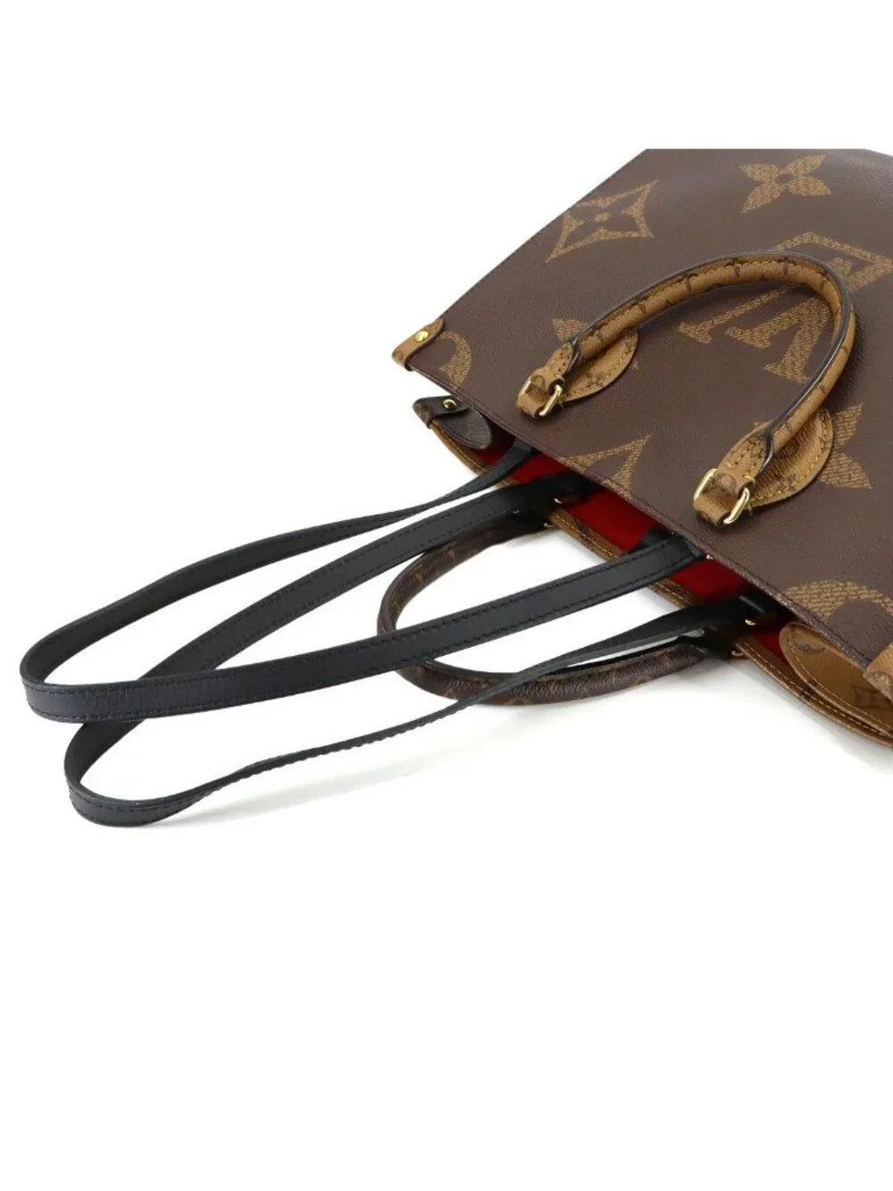 Louis Vuitton Giant Monogram On The Go MM 2-Way Tote Shoulder Bag